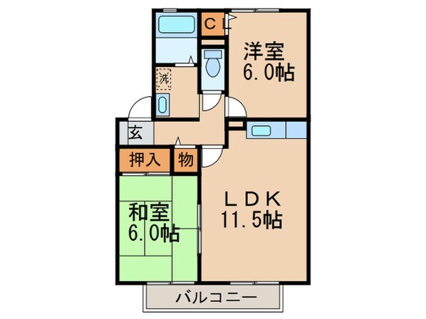 ウィルモアＷＡＤＡの物件間取画像